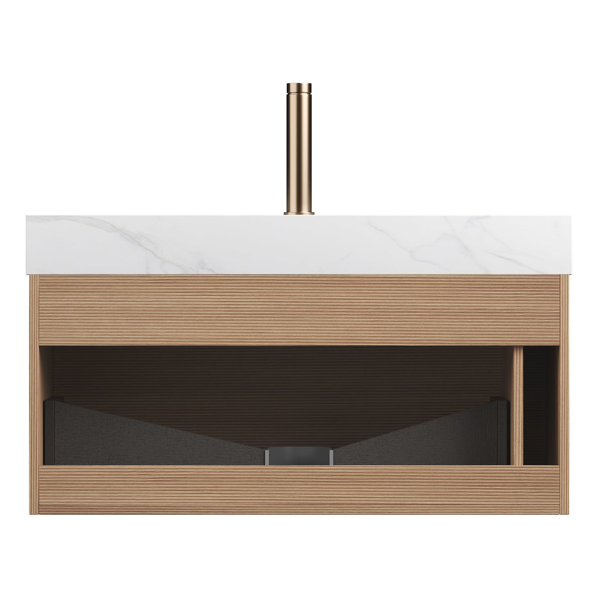 Nyah 36'' Bathroom Vanity with Sensor Lighting - Carrara