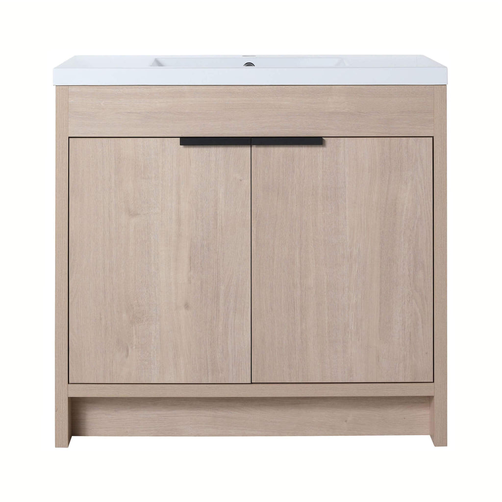 36-Inch Freestanding Bathroom Vanity With White Resin Sink (SAK39274)
