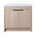 36-Inch Freestanding Bathroom Vanity With White Resin Sink (SAK39274)