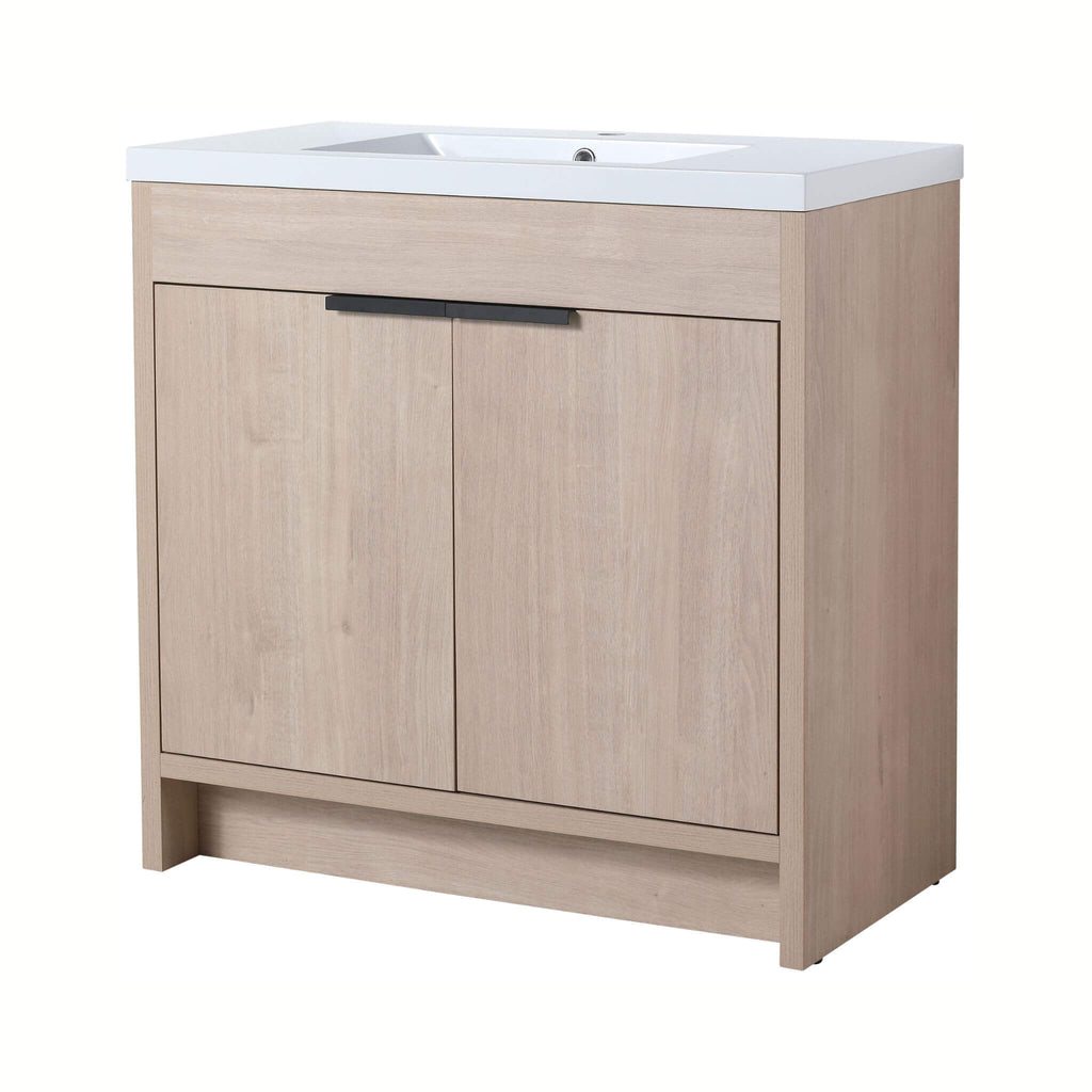 36-Inch Freestanding Bathroom Vanity With White Resin Sink (SAK39274)
