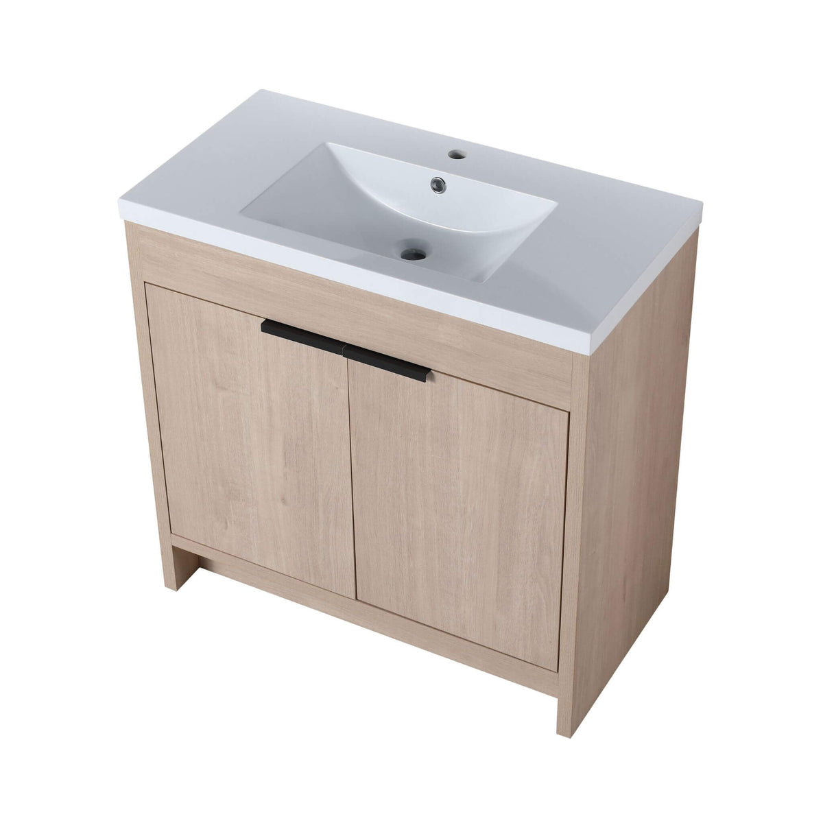 36-Inch Freestanding Bathroom Vanity With White Resin Sink (SAK39274)