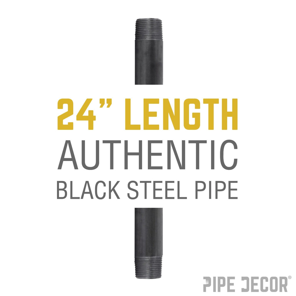 1/2 in. x 24 in. Black Pipe