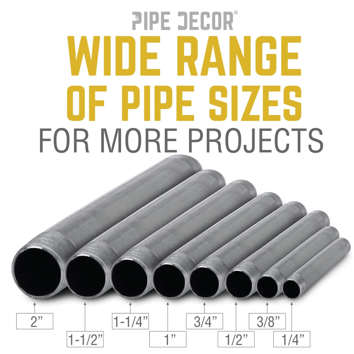 3/4 in. x 2 in. Black Pipe