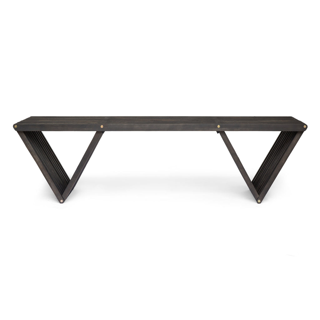 Metropol Bench Patio Seating with Modern Design - Gray
