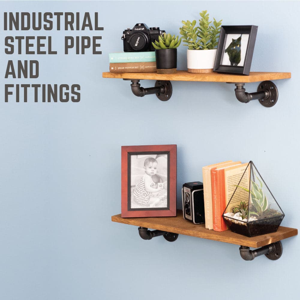 1/2 in. x 4 in. Double Flange Shelf Bracket, 4 Pack