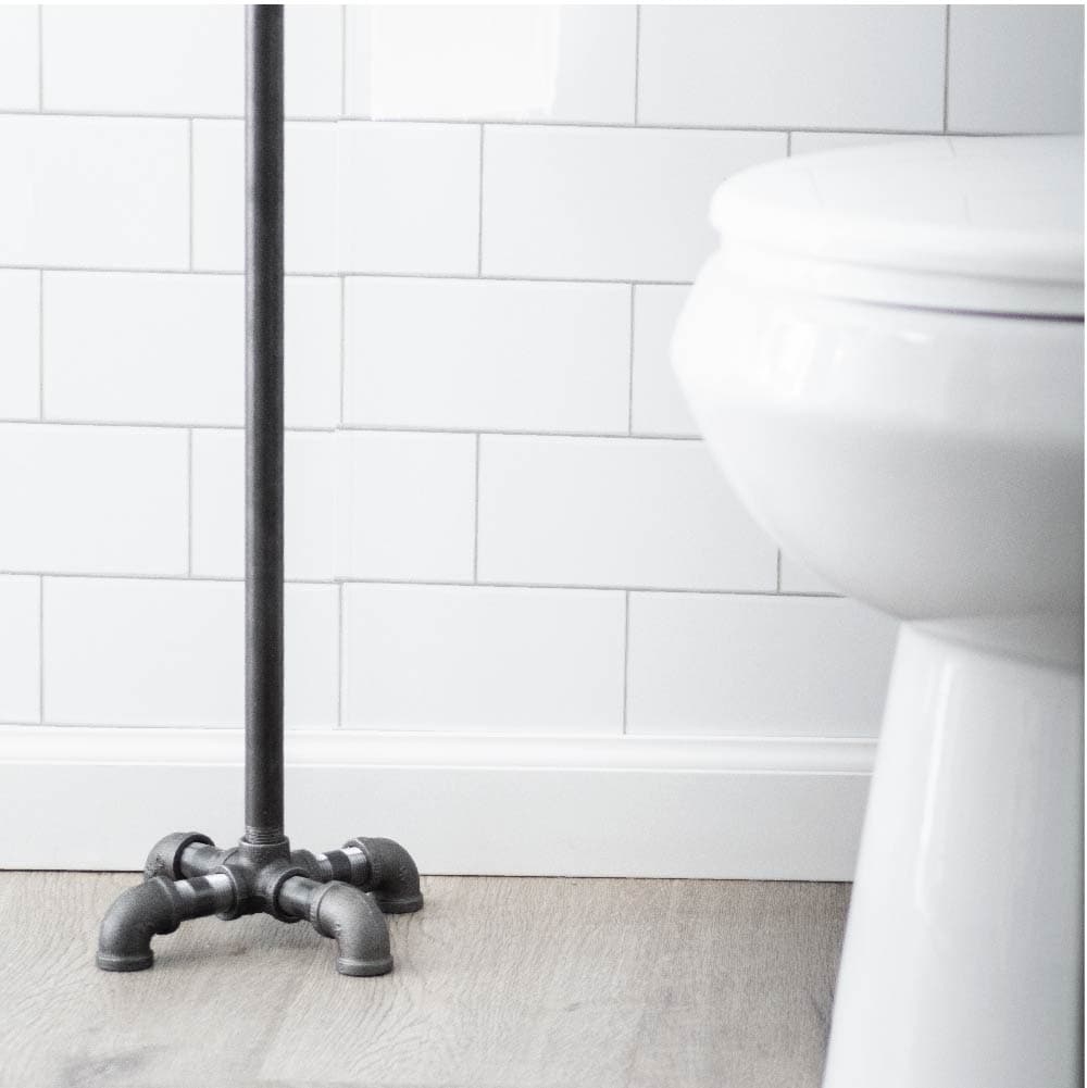 26.75 in. Freestanding Toilet Paper Holder By PIPE DECOR