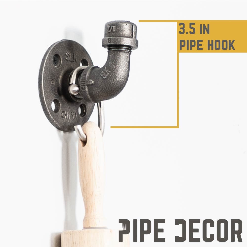 Wall Hook 3 Pack By PIPE DECOR