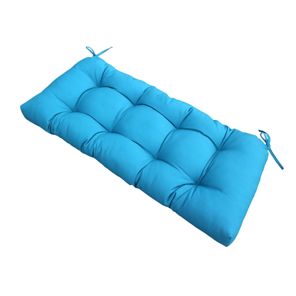 Outdoor Bench Cushion with Weather-Resistant Fabric - Red, Dark Gray, Light Blue, Blue