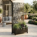 Metal Planter Box with Trellis