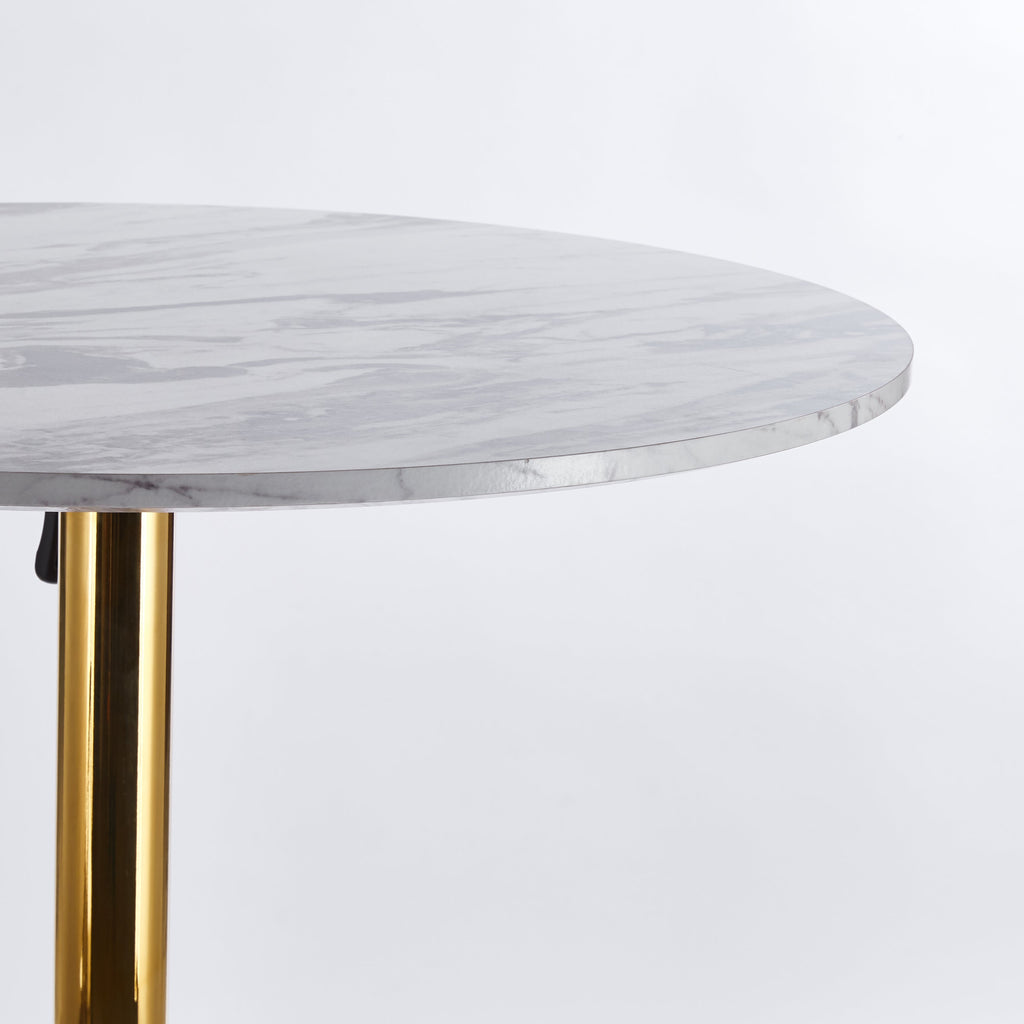 31.5" Folding Golden And Table with MDF Top - Gold