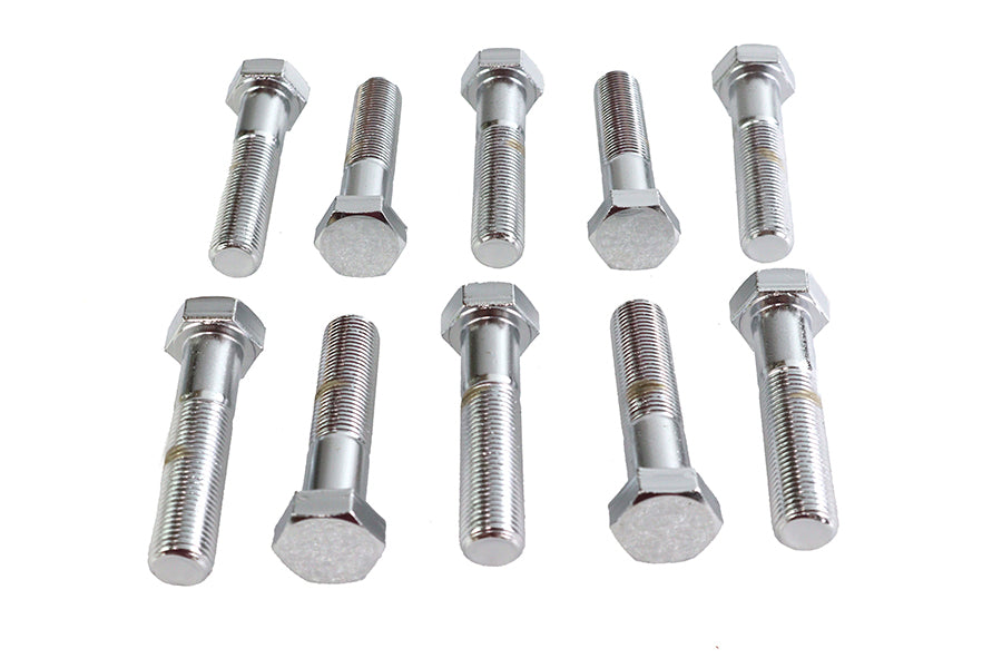 Hex Cap Bolts Chrome 1/2 inch x 2-1/4 inch - 11427