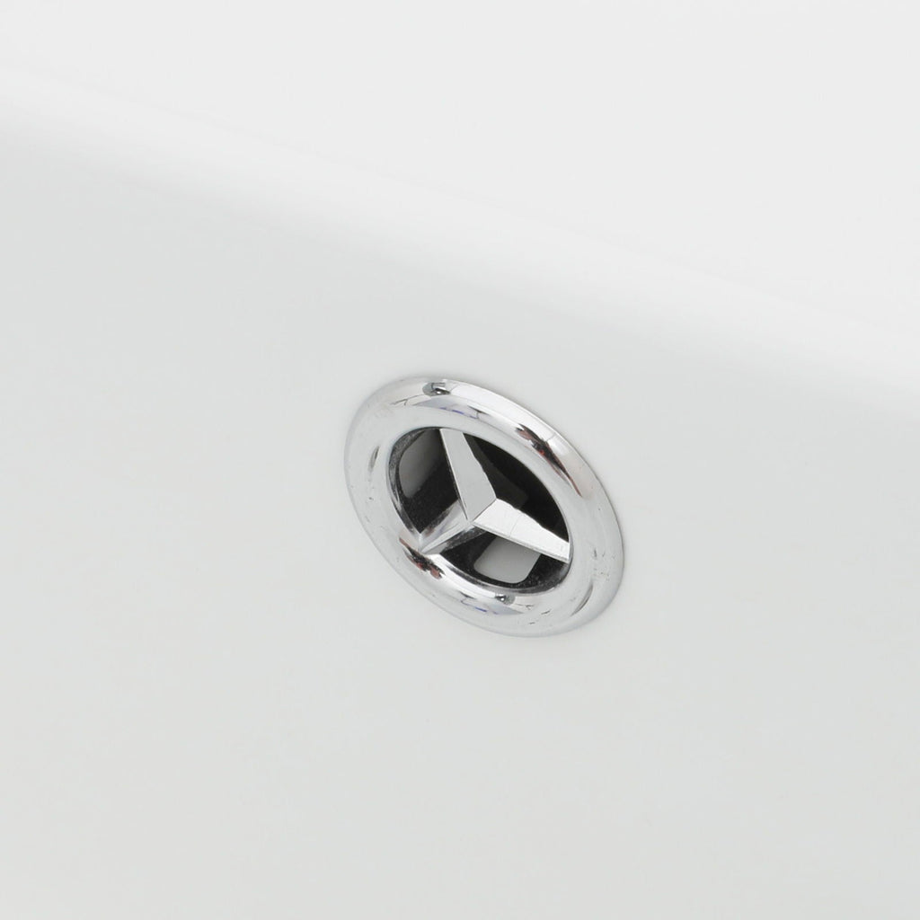 Wall Mounted Rectangular Bathroom Sink With Towel Bar