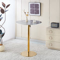31.5" Folding Golden And Table with MDF Top - Gold