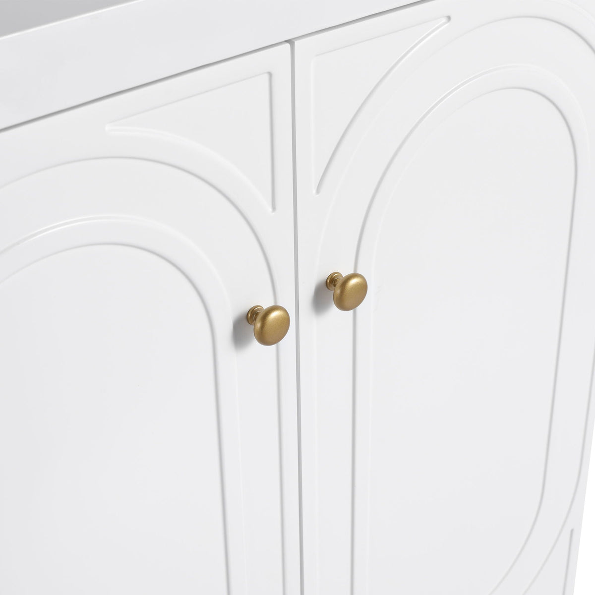 Modern Freestanding Bathroom Vanity with Soft Close Cabinet Doors - Pearl Silver, White, or Dark Green