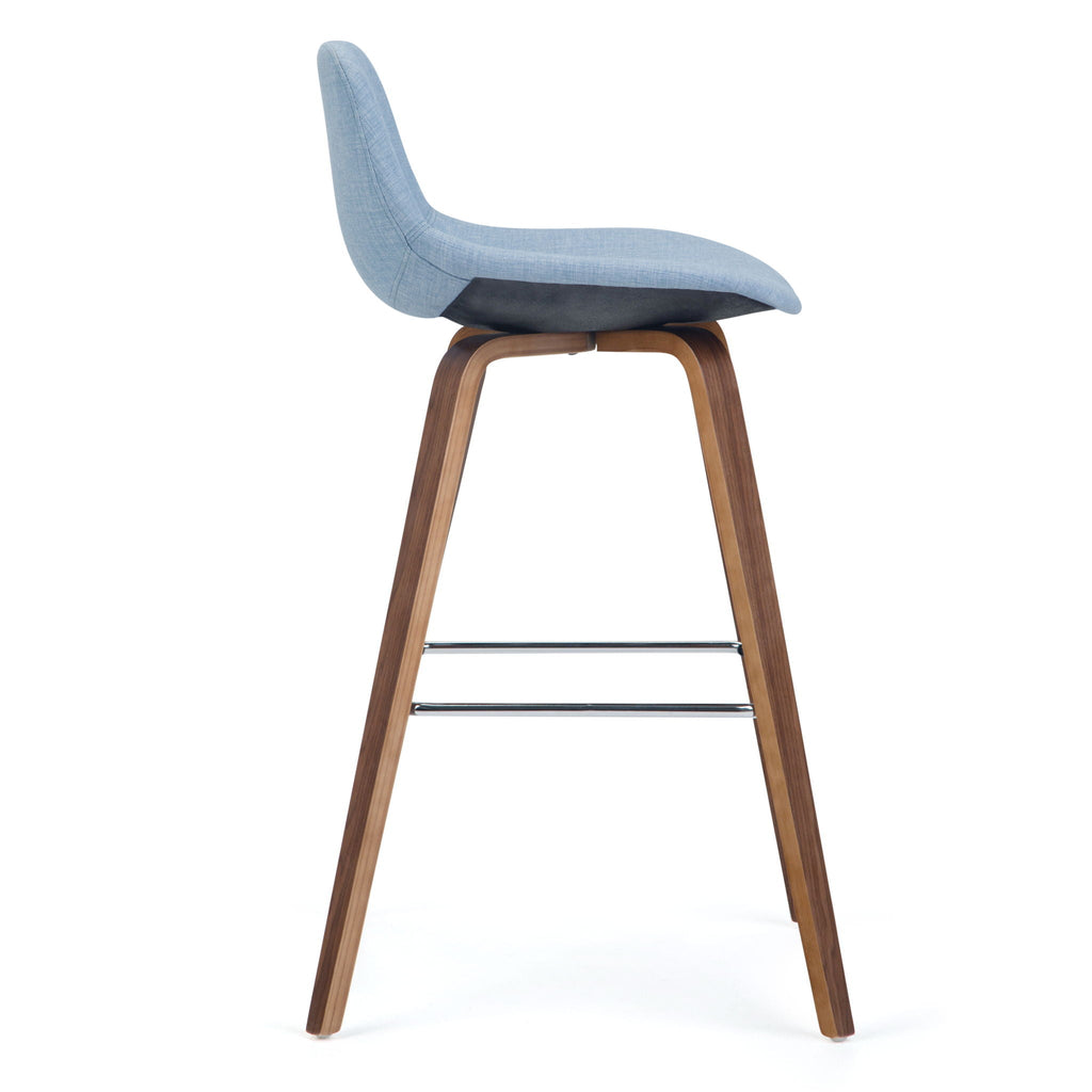 Bentwood Counter or Bar Height Stool Set of 2 with Foot Rest – Multiple Colors