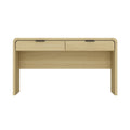 Oak Office Desk with 2 Drawers - Grace Collection