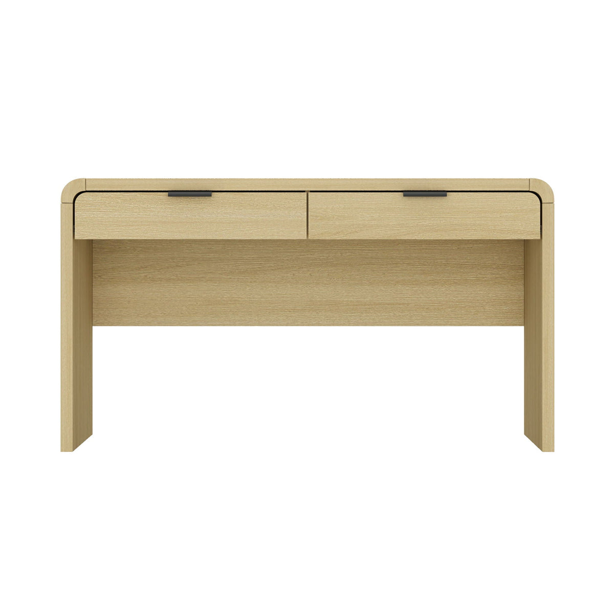 Oak Office Desk with 2 Drawers - Grace Collection