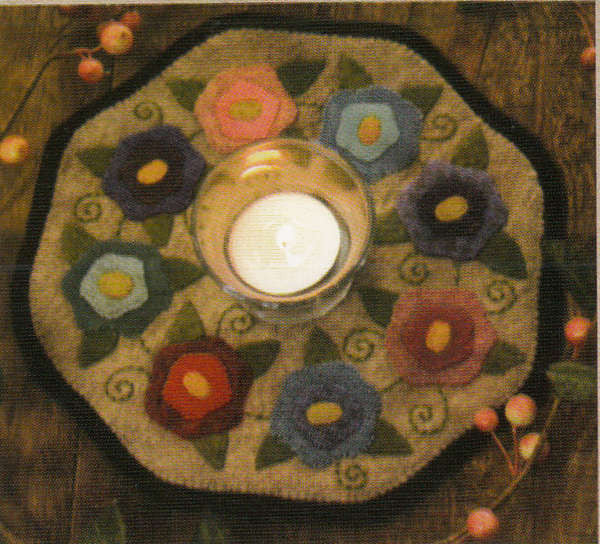 Little Stitchies - Flowers Candle Mat Pattern