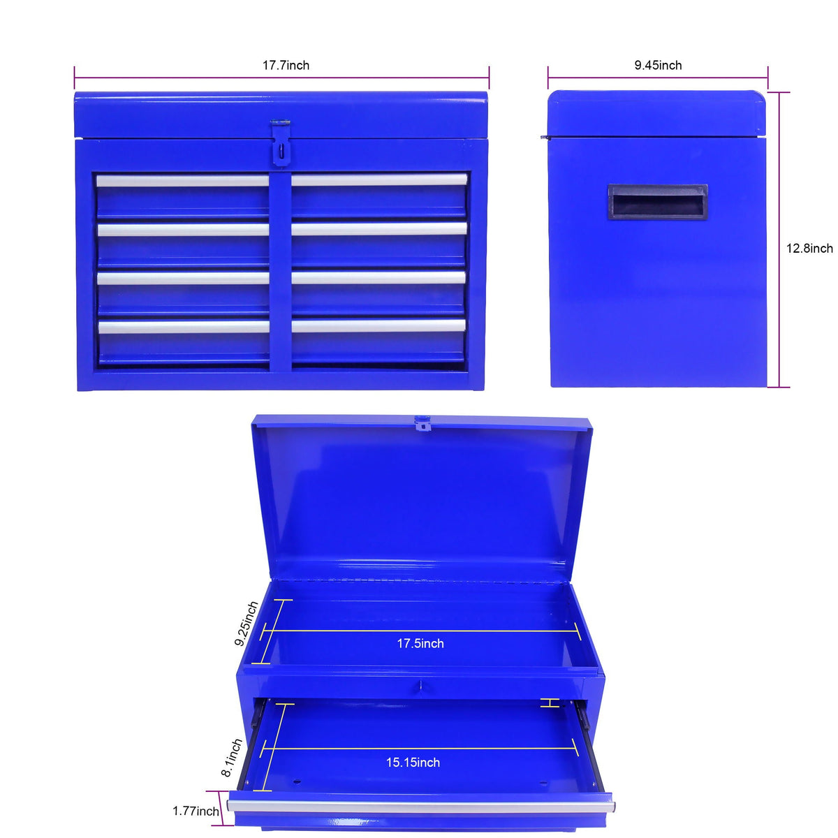 High Capacity Rolling Tool Chest With Wheels And Drawers, Storage Cabinet