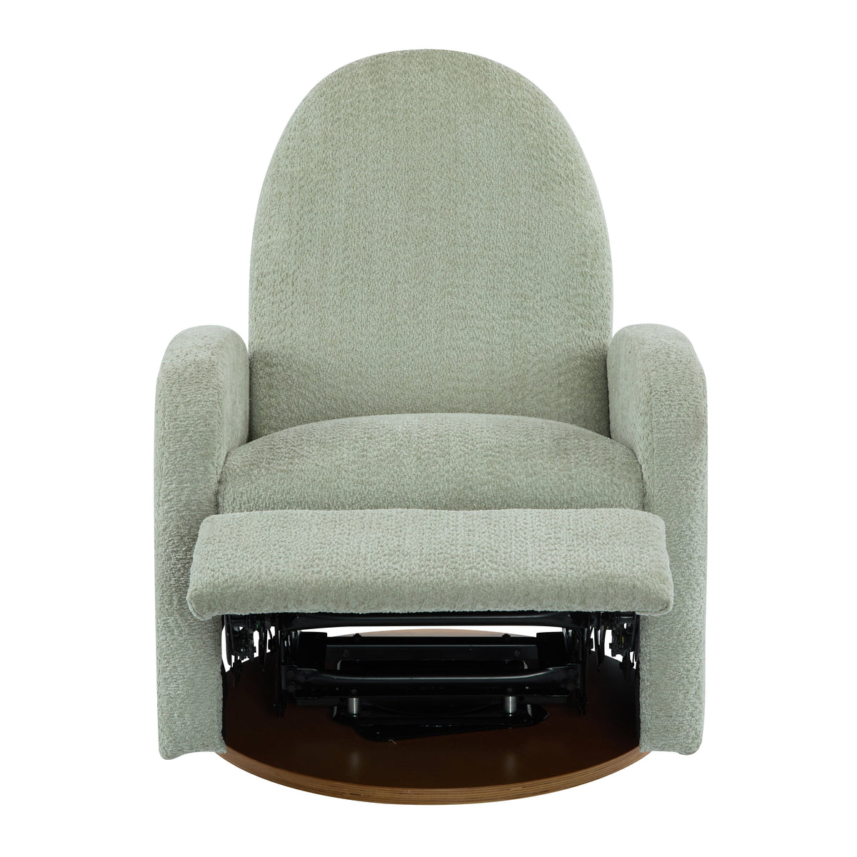 360 Swivel and Glider Recliner Chair with Solid Wood Base - Light