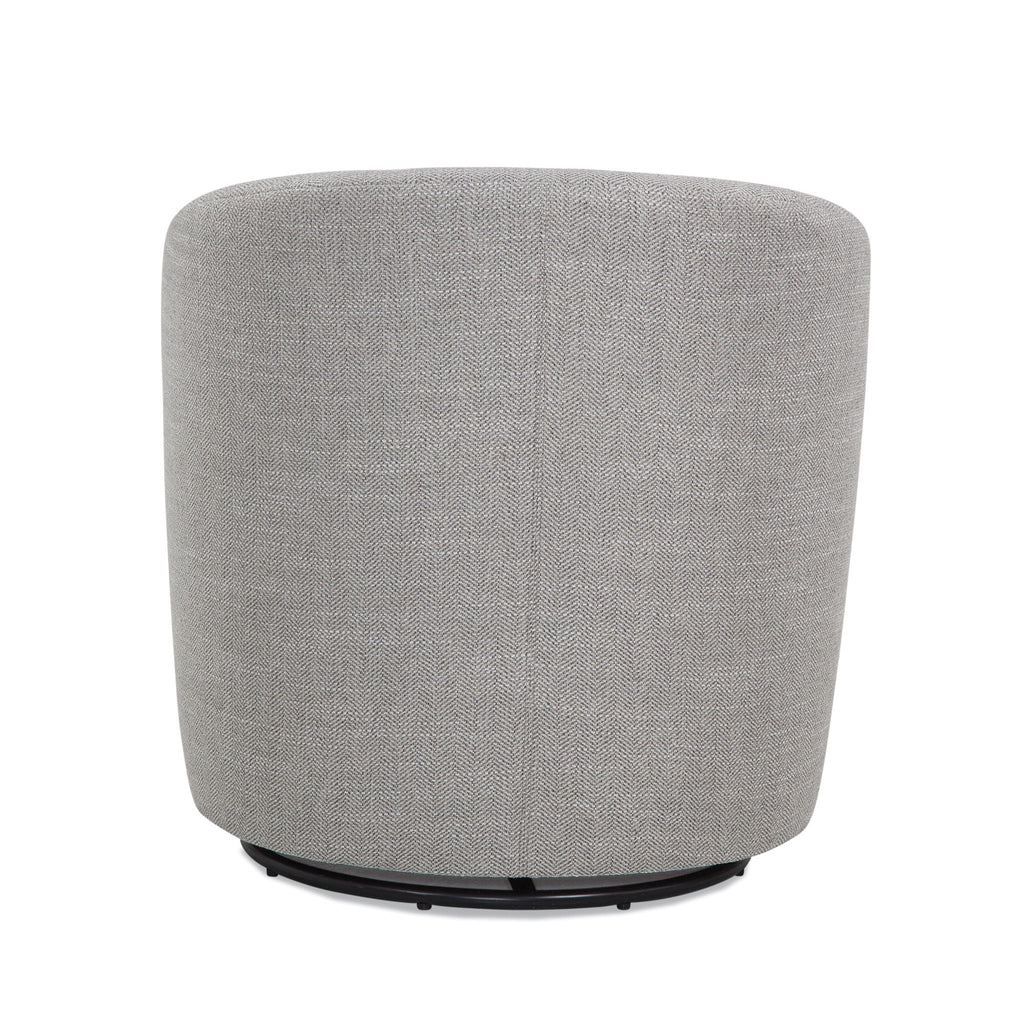 Swivel Barrel Chair with 360 Degree Rotation - Beige, Light Blue, or Red