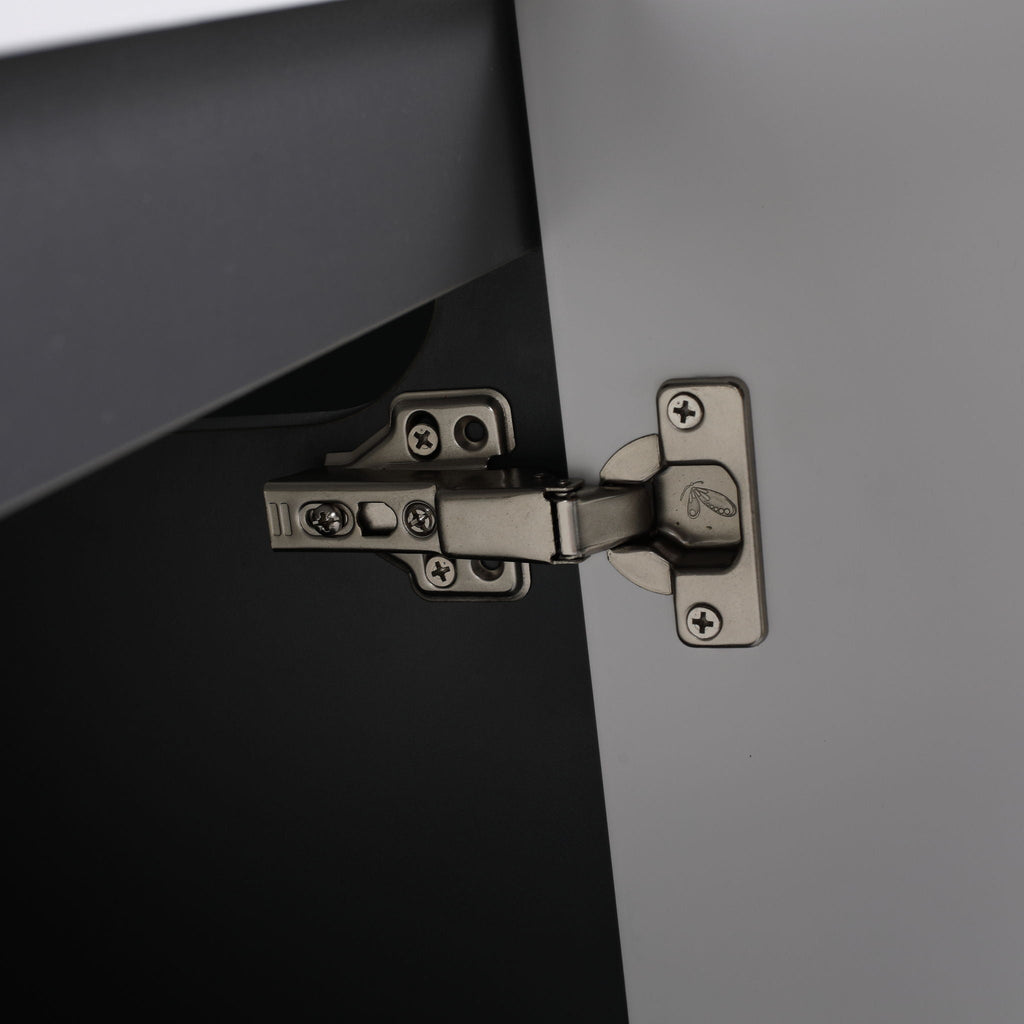 Modern Freestanding Bathroom Vanity with Soft Close Cabinet Doors - Pearl Silver, White, or Dark Green