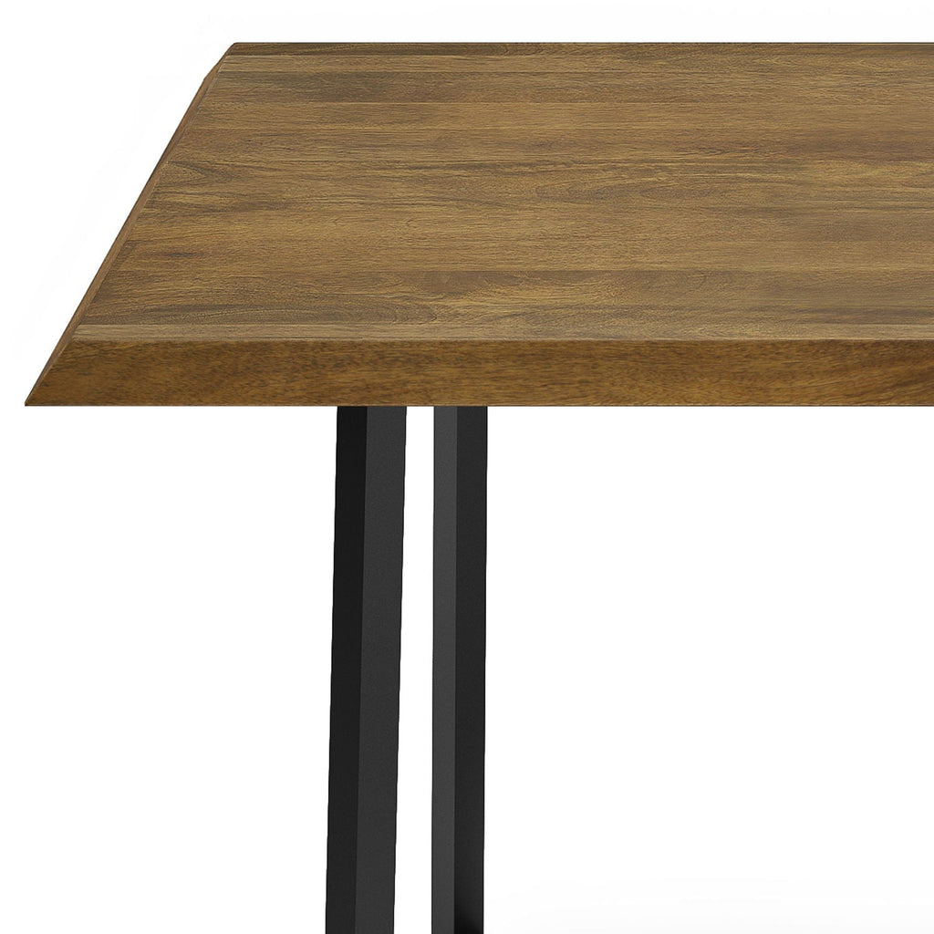 Watkins Dining Table with Solid Mango Wood Top - Dark Brown or Light Brown