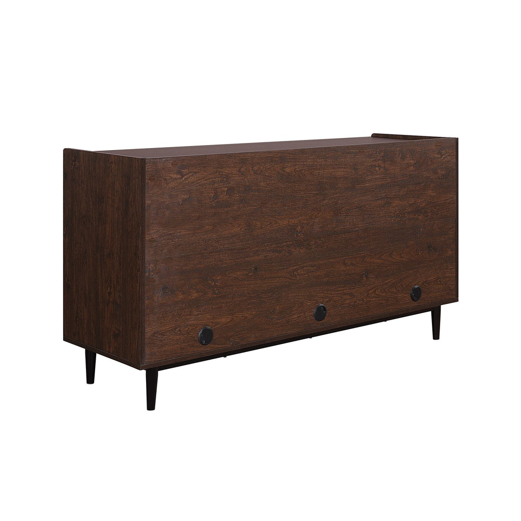 Fluted Sideboard with Adjustable Storage - Black or Blue