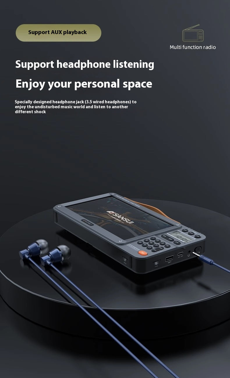 Home Elderly Radio Full Band Bluetooth Speaker HD Video Player