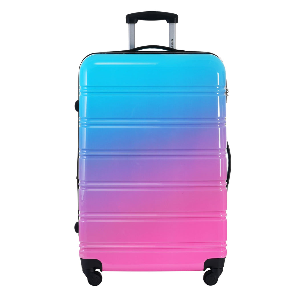 Gradient Color Hardshell Luggage Set with Spinner Wheels and TSA Lock – Light Blue or Purple