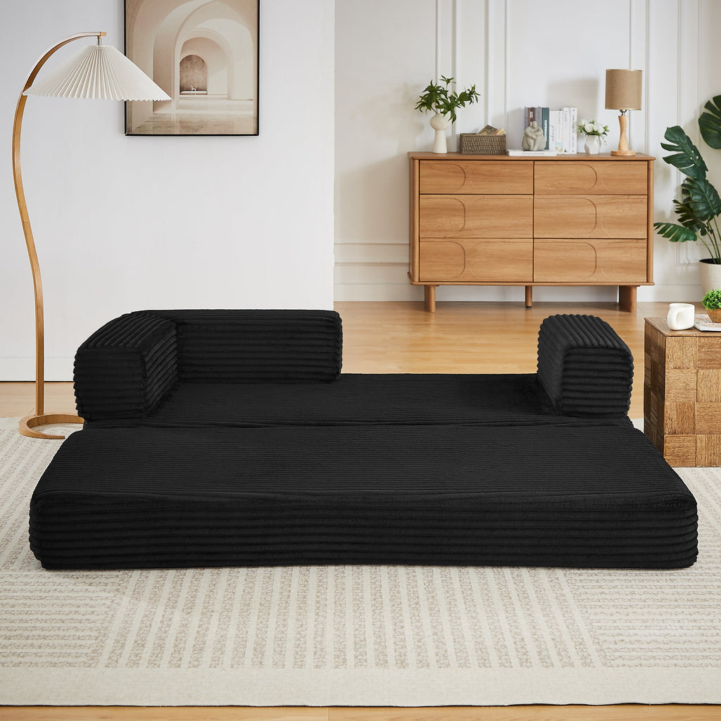 Cloud Boneless Loveseat Sofa with Sponge Structure - Corduroy