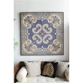 Large Wall Art Panel with Refined Pattern - Multicolor