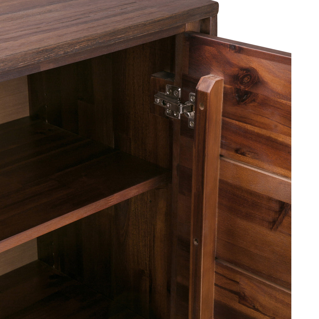 Lowry Medium Handcrafted Storage Cabinet with Adjustable Shelves - Choose Your Color