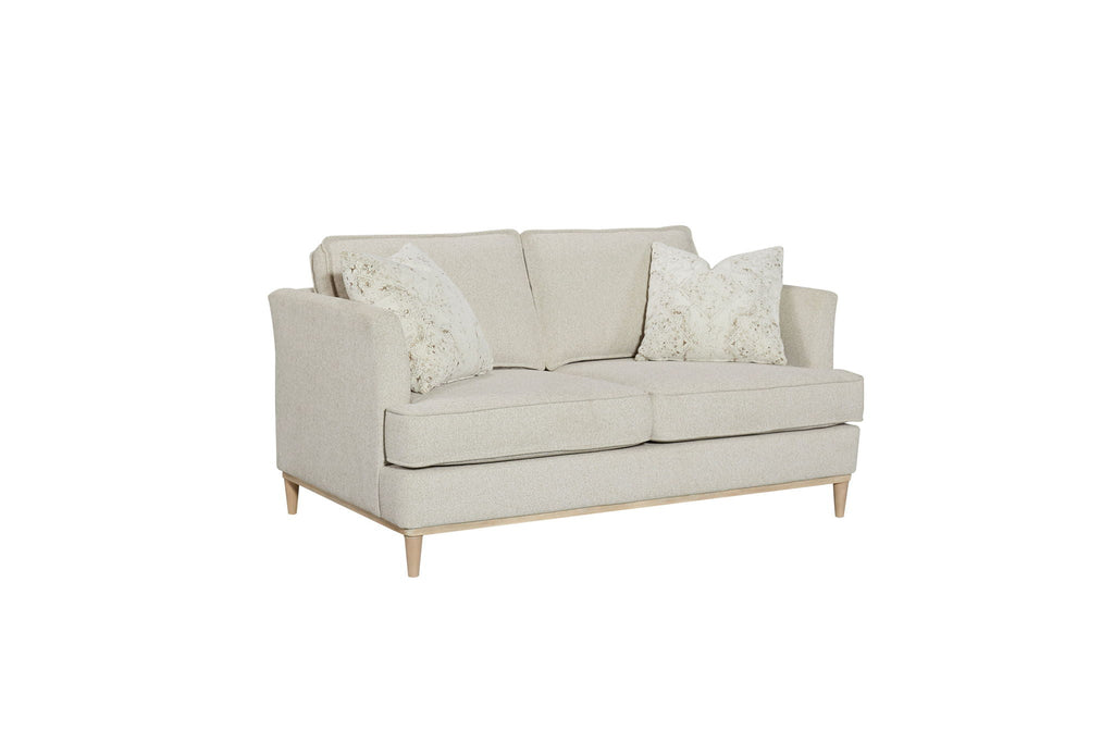 Loveseat With Reversible Cushions and 2 Pillows - Off White
