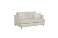 Loveseat With Reversible Cushions and 2 Pillows - Off White