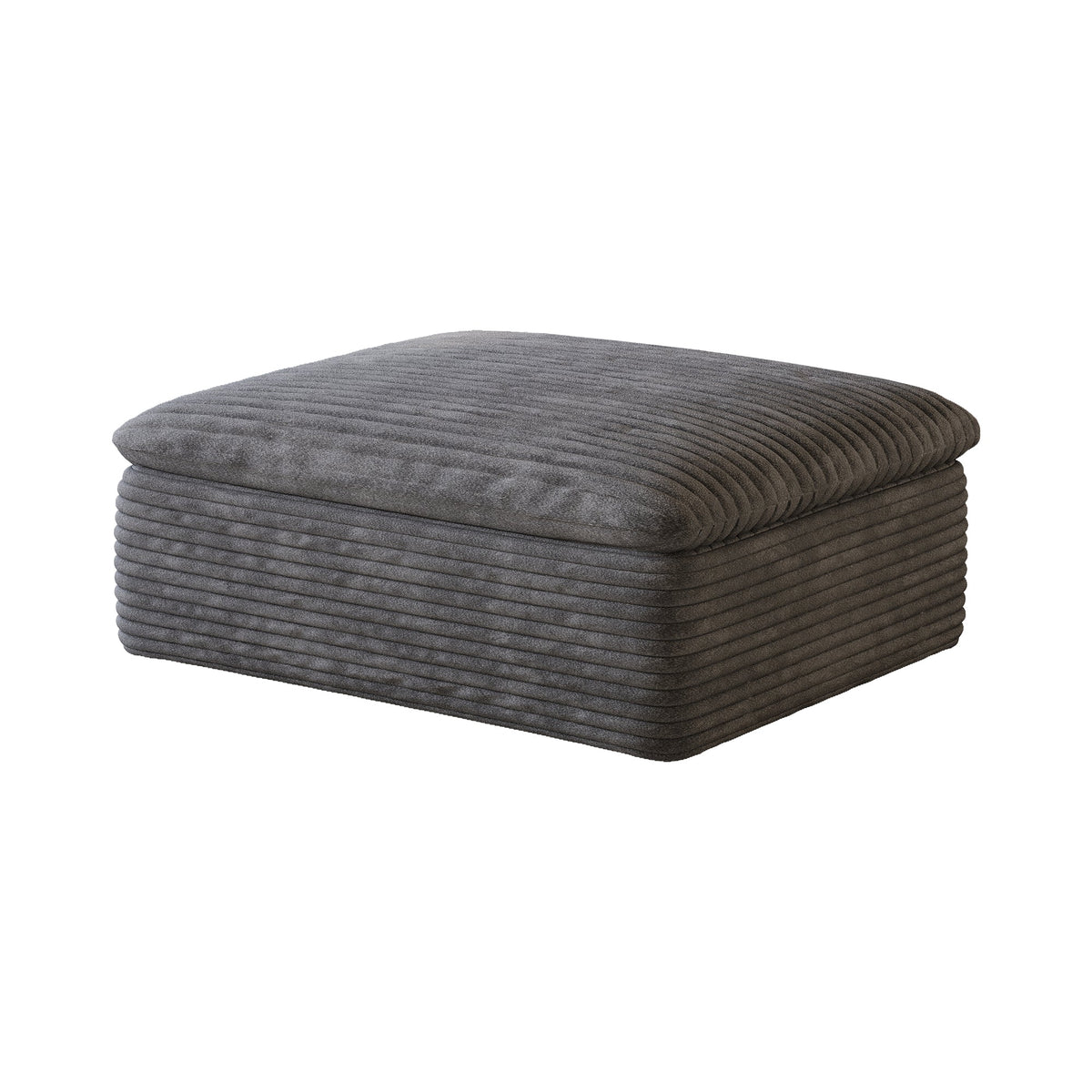 Dark Ottoman with Modular Design - Dark