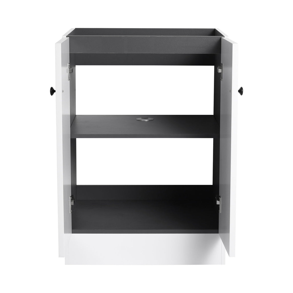 Modern Freestanding Bathroom Vanity with Soft Close Cabinet Doors - Pearl Silver, White, or Dark Green