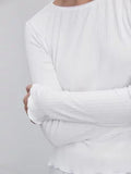 Womens Long-sleeve Top And Pants Set