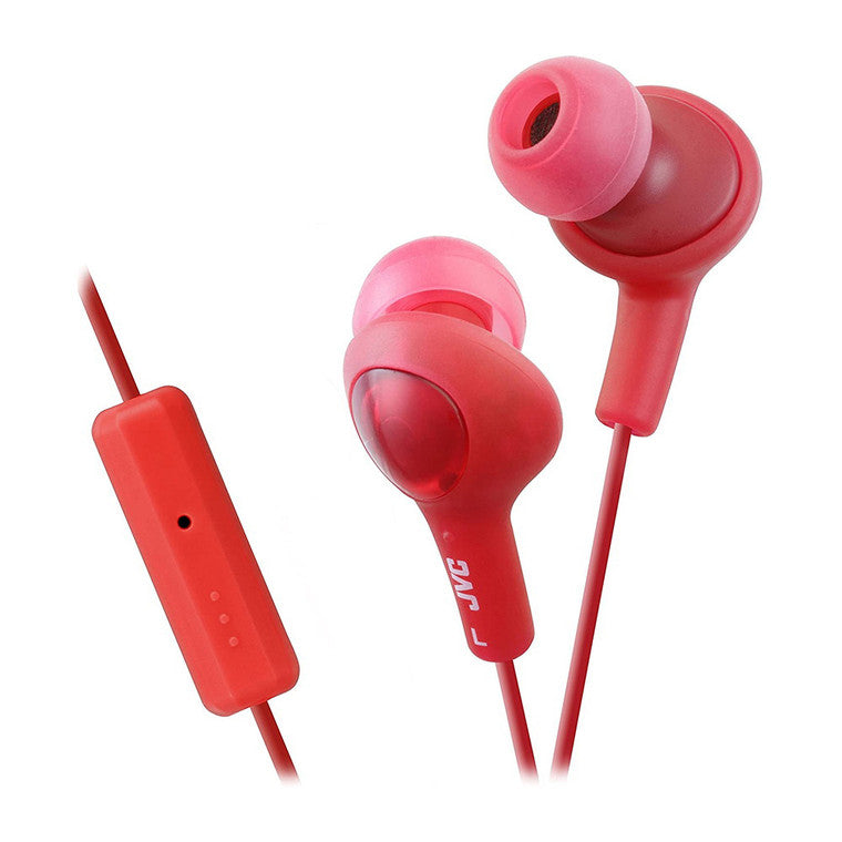 JVC 204433 Gumy Plus Inner Ear Earbuds, Red