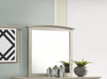 Elegant Modern Farmhouse Wall Mirror with Low Distortion Glass - Pearl Silver or Black