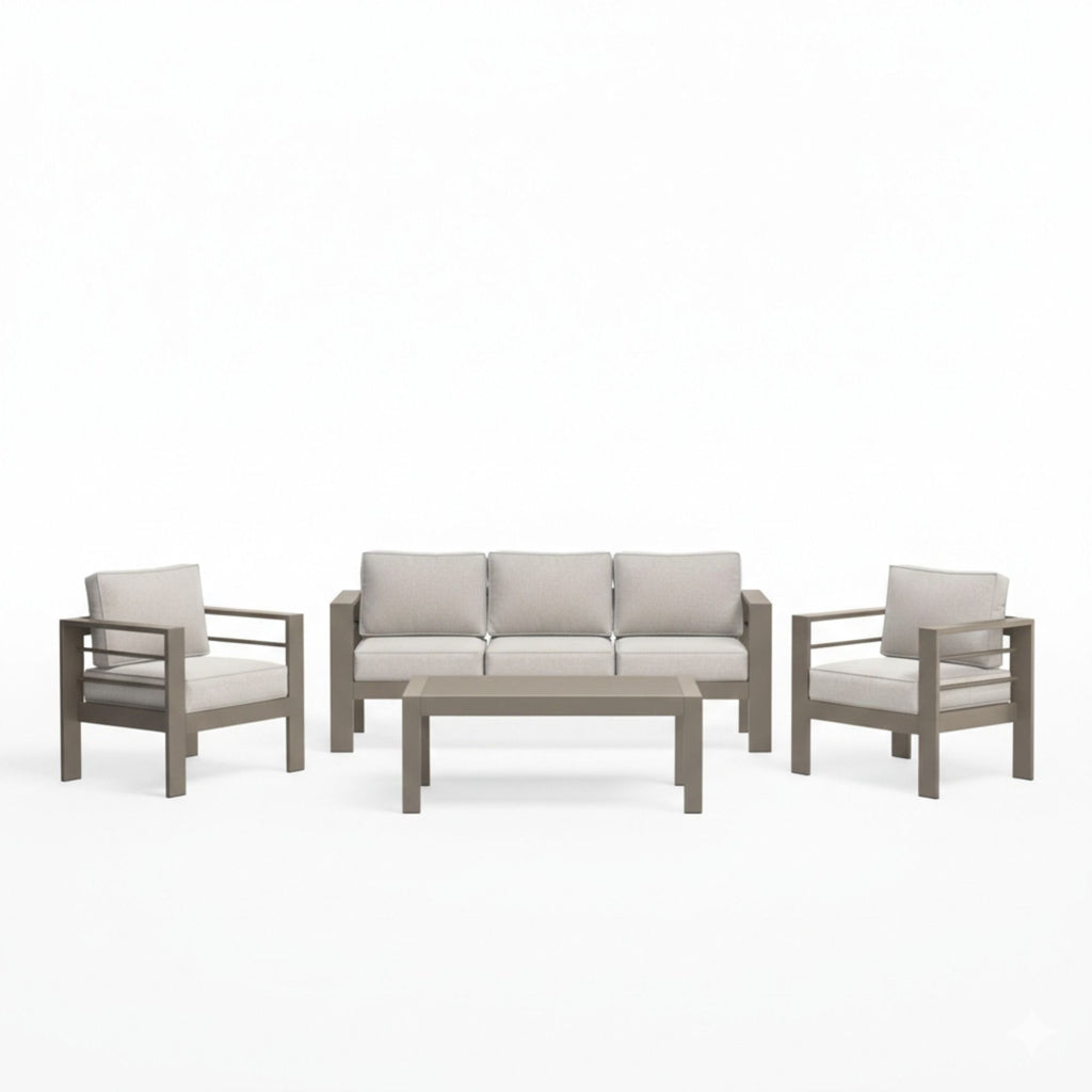 All-Weather Outdoor Patio Set with Thick Cushions - Multiple Colors