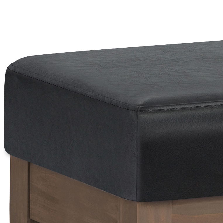 Milltown Upholstered Ottoman Bench with Versatile Design - Multiple Colors