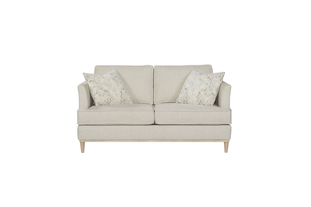 Loveseat With Reversible Cushions and 2 Pillows - Off White