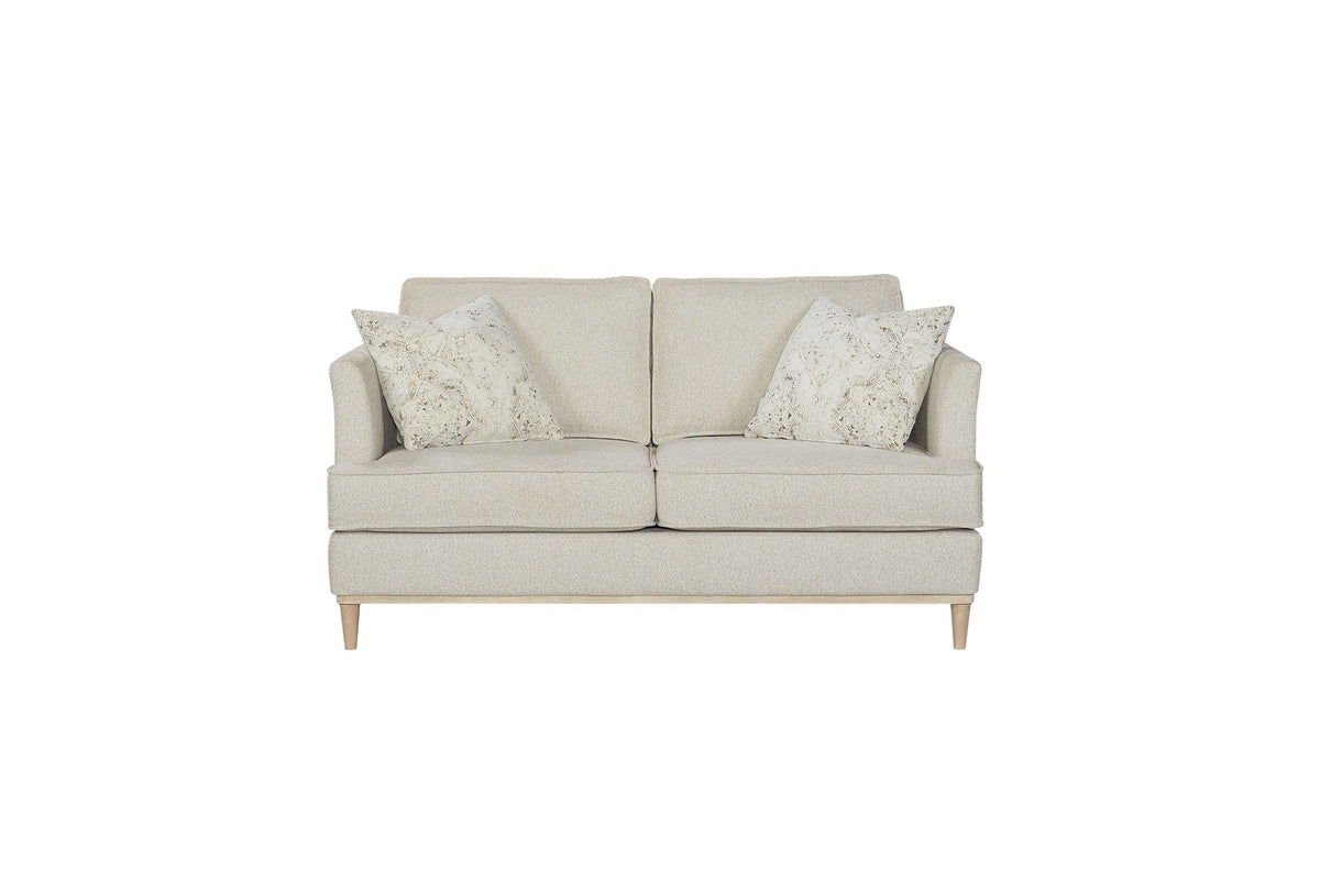 Loveseat With Reversible Cushions and 2 Pillows - Off White