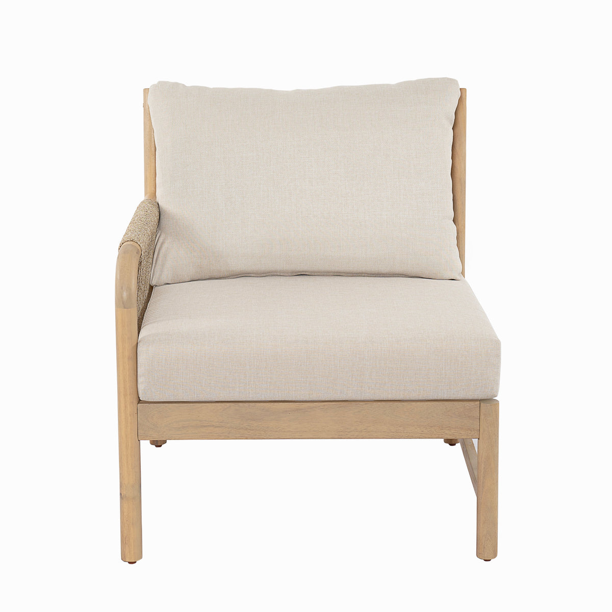 Casper Outdoor 5-Pieces Chat Set with Rope Detailing - Acacia Wood