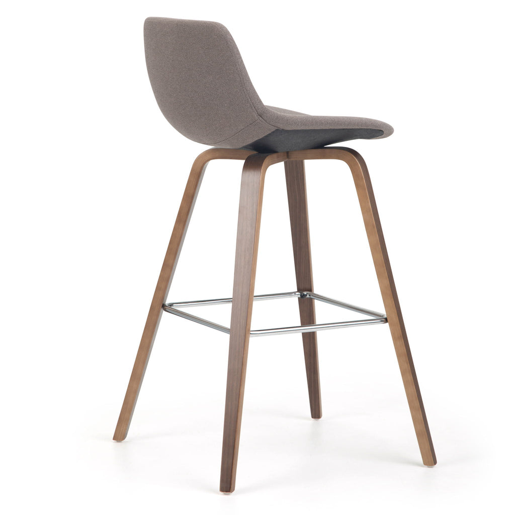 Bentwood Counter or Bar Height Stool Set of 2 with Foot Rest – Multiple Colors