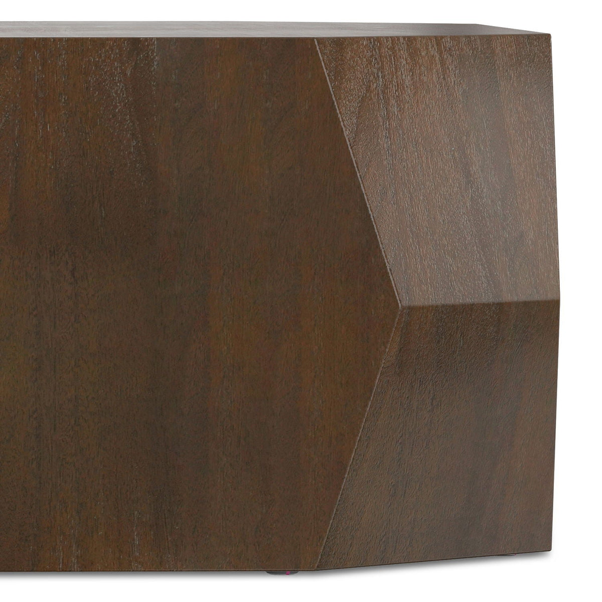 Walnut Geometric Coffee Table with Acacia Veneer - 39" Square