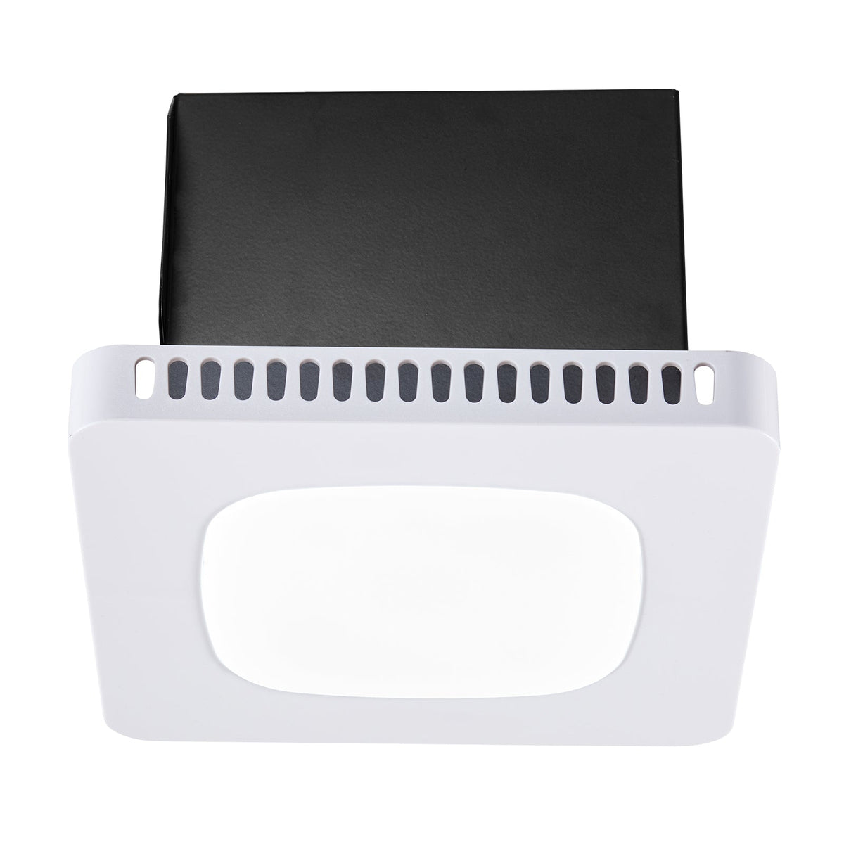 Bathroom Exhaust Fan with LED Light and Adjustable Color Temperatures - White