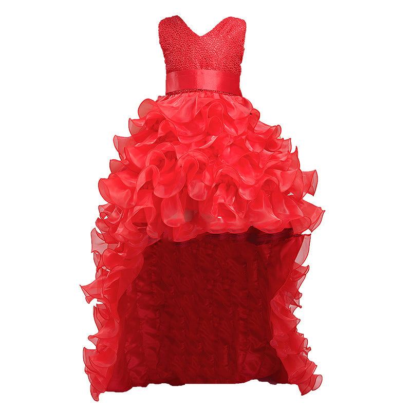 Flower Girl Princess Dress with Train