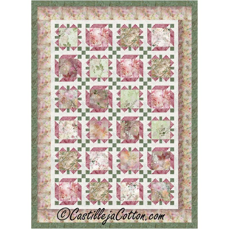 Framed Flowers Downloadable Pattern